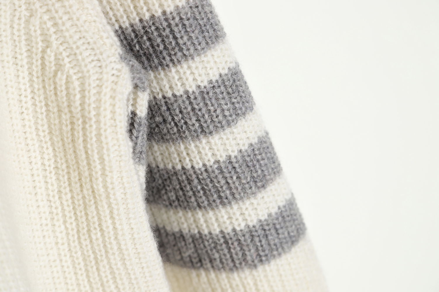 THOM BROWNE Wool turtleneck four-bar sweater