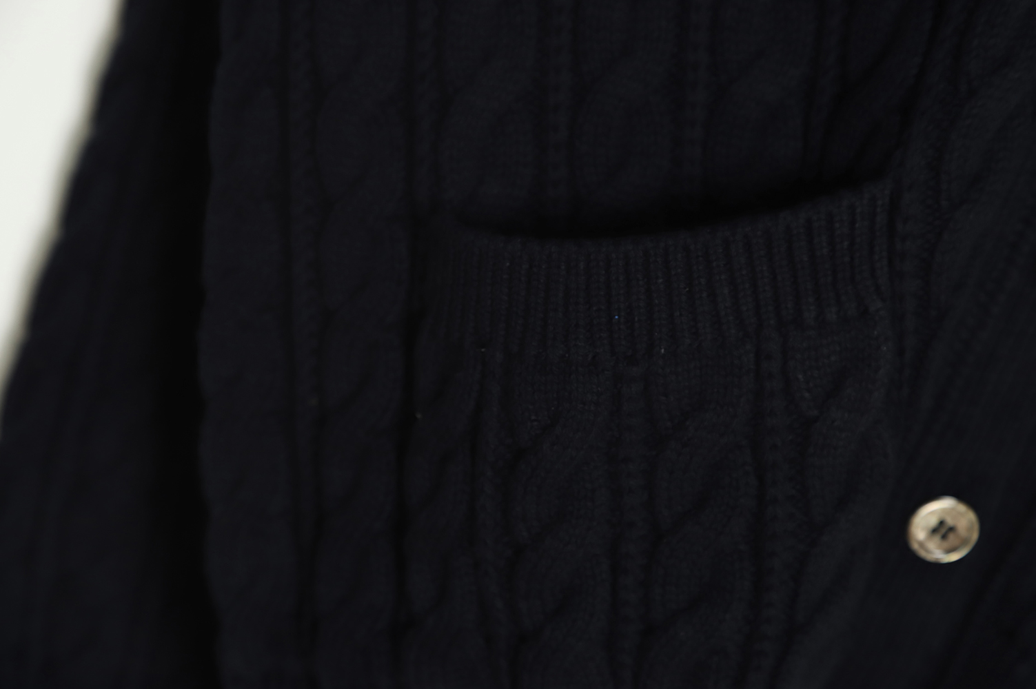 Thom Browne 22FW Four Cable Cardigan TSK2