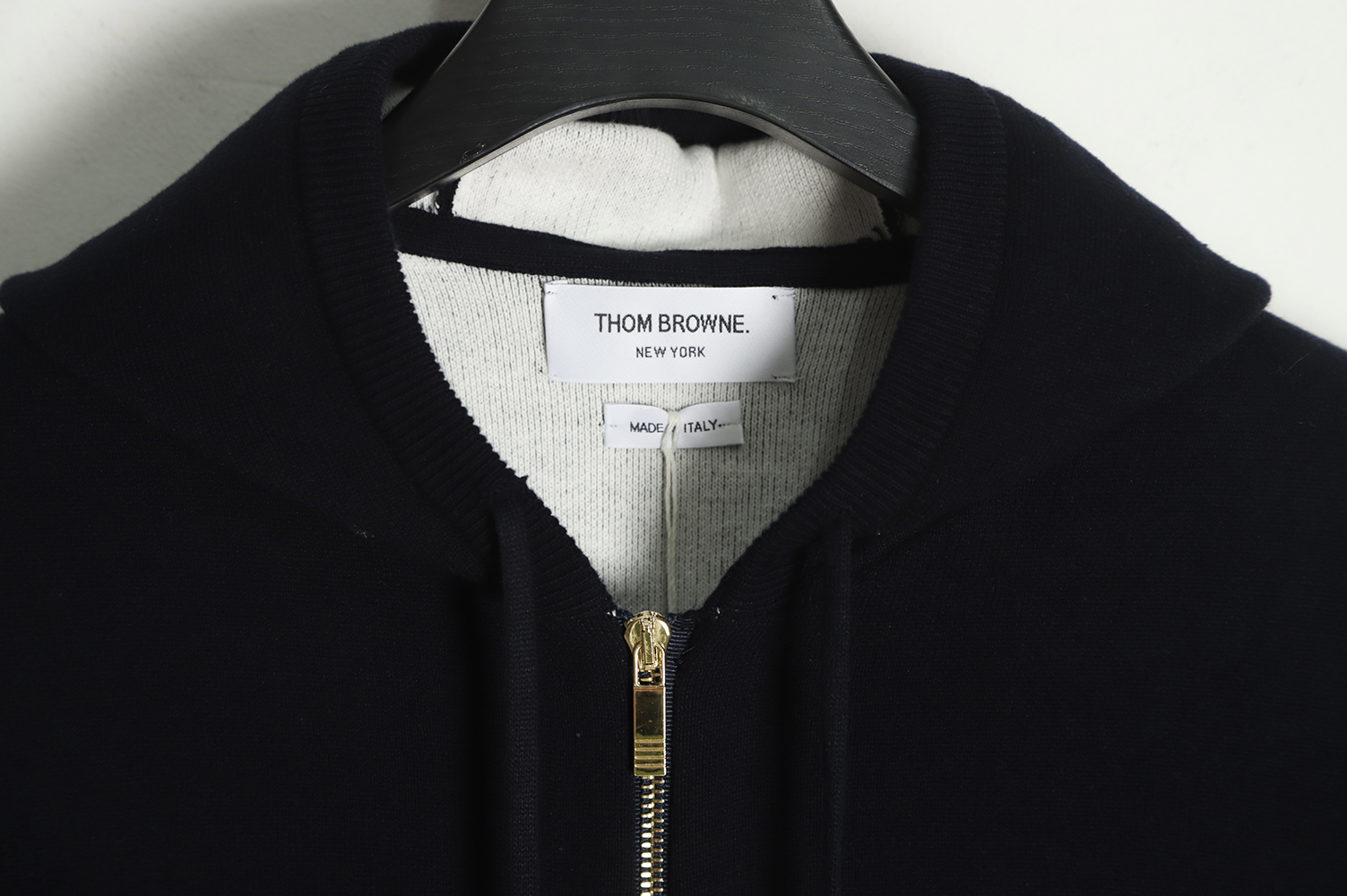 Thom Browne 22FW Diamond Dachshund Hooded Knit Jacket TSK1