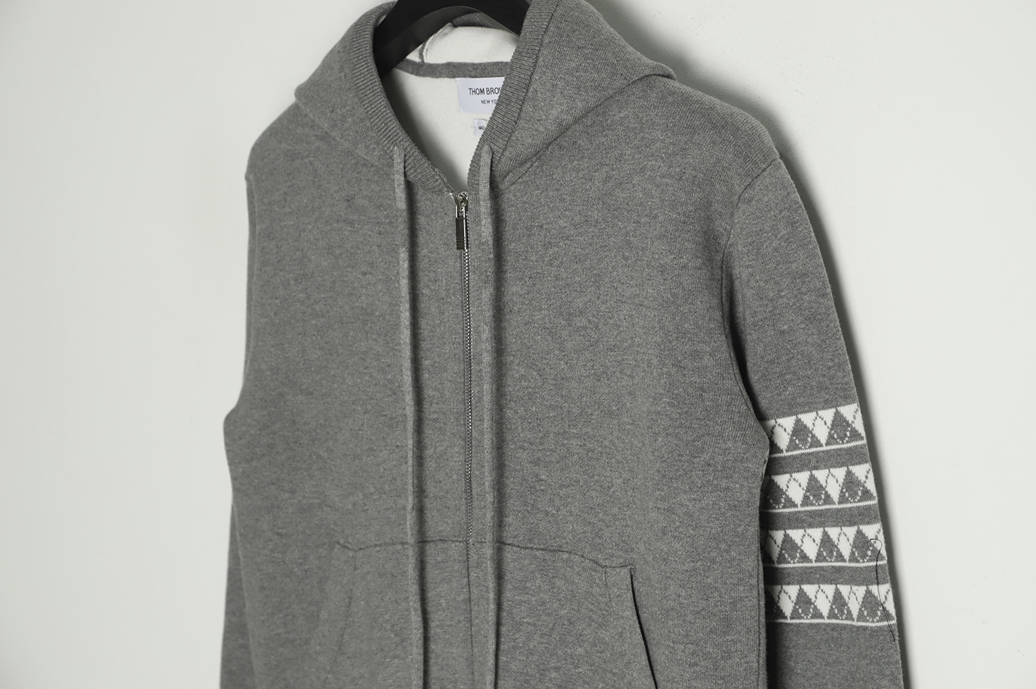 Thom Browne 22FW Diamond Dachshund Hooded Knit Jacket