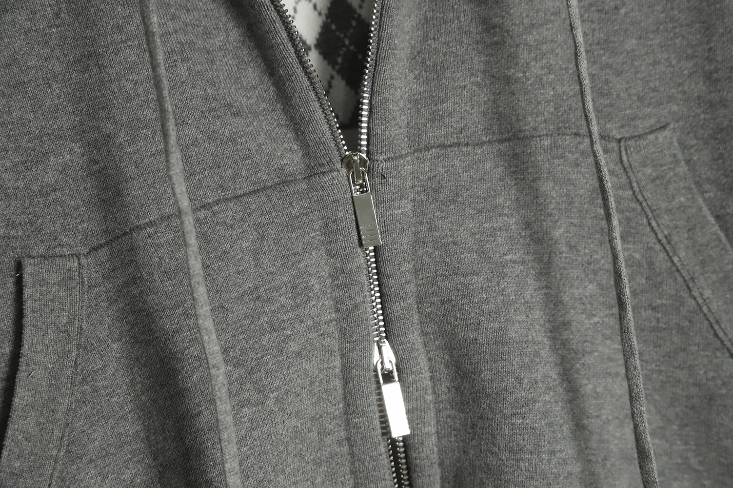 Thom Browne 22FW Diamond Dachshund Hooded Knit Jacket