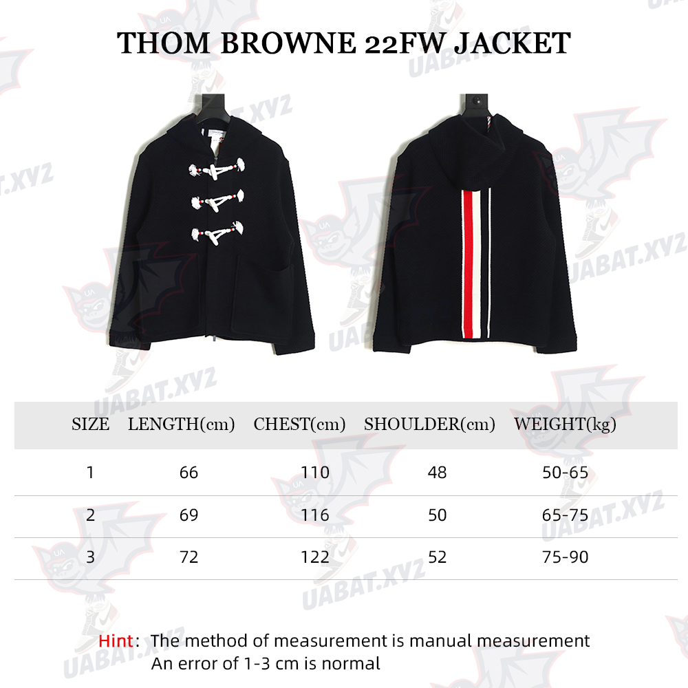 Thom Browne 22FW Horn Button Hooded Jacket TSK1