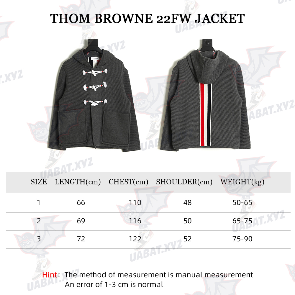 Thom Browne 22FW Horn Button Hooded Jacket
