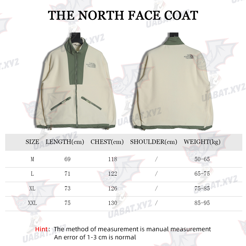 The North Face lambswool fleece patchwork jacket