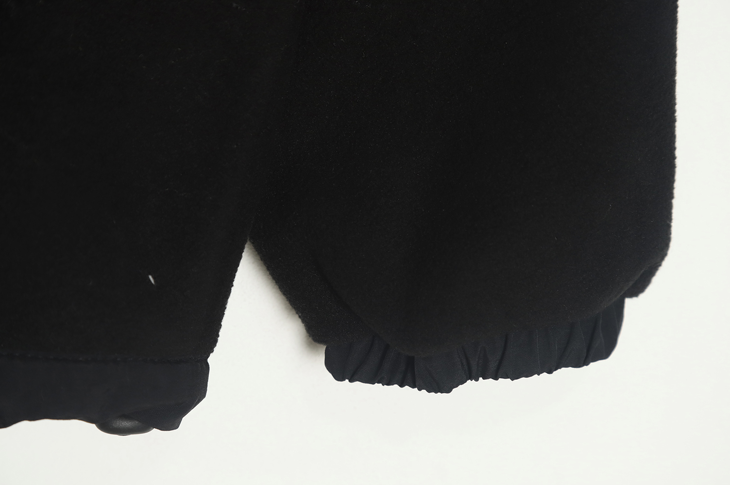The North Face lambswool fleece patchwork jacket TSK1