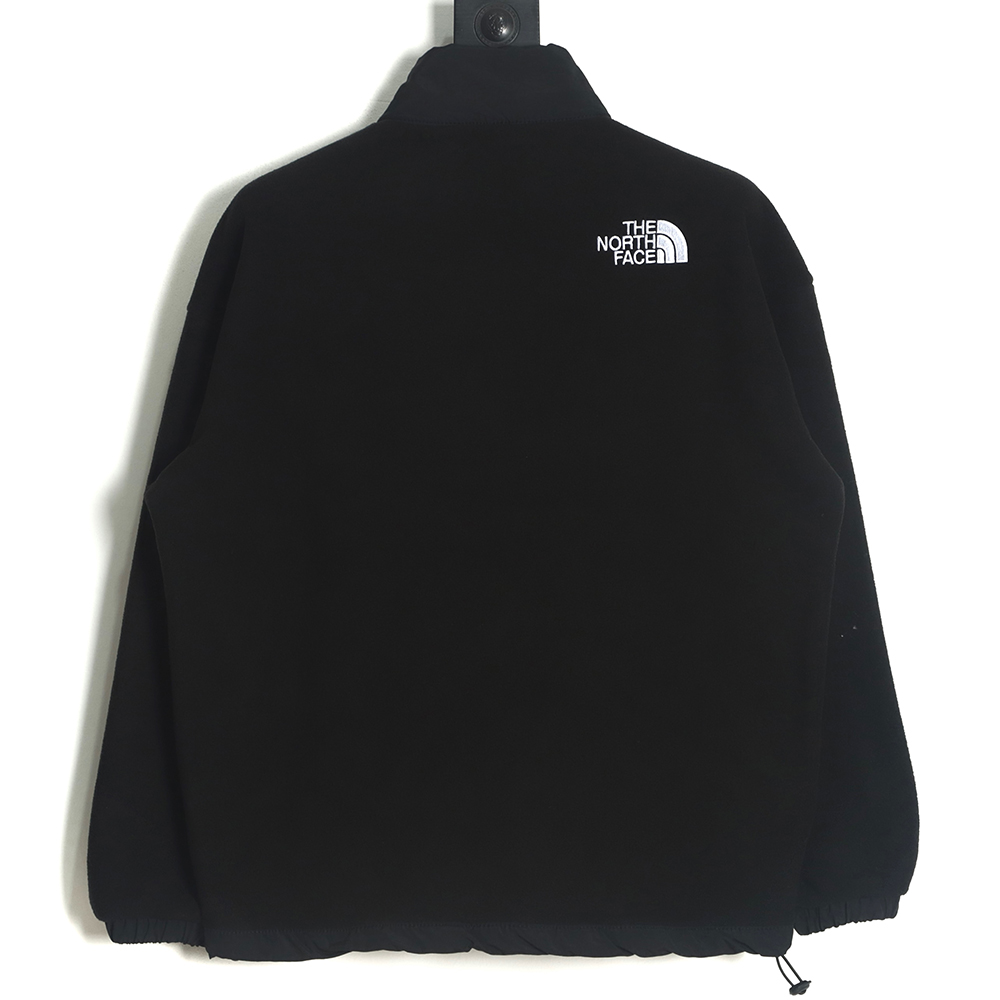 The North Face lambswool fleece patchwork jacket TSK1