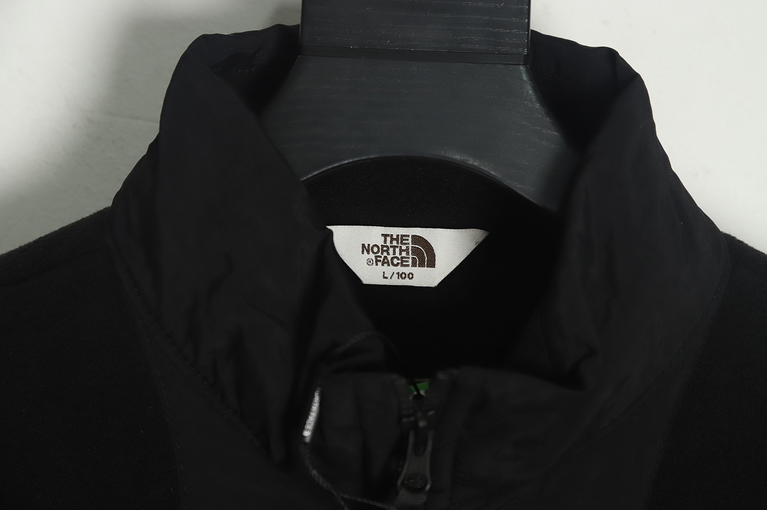 The North Face lambswool fleece patchwork jacket TSK1