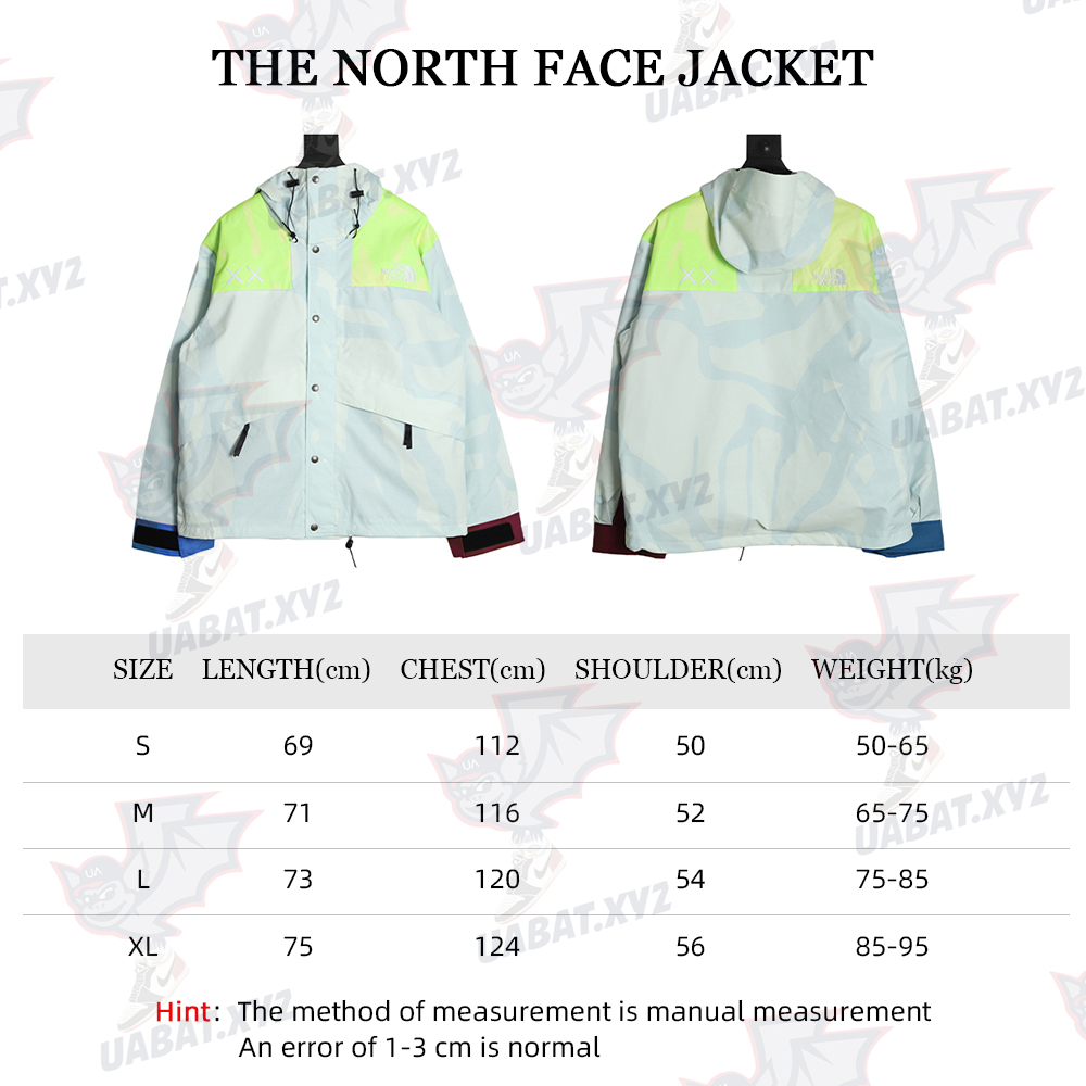 the north face kaws joint series hard shell jacket