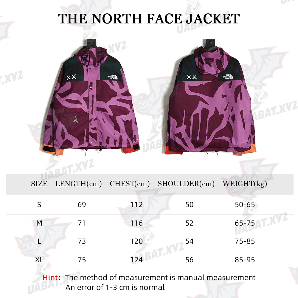 the north face kaws joint series hard shell jacket TSK1