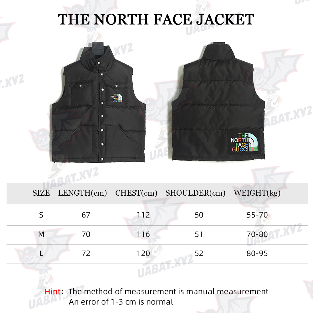 THE NORTH FACE x GUCCI Joint Stand Collar Down Vest TSK1