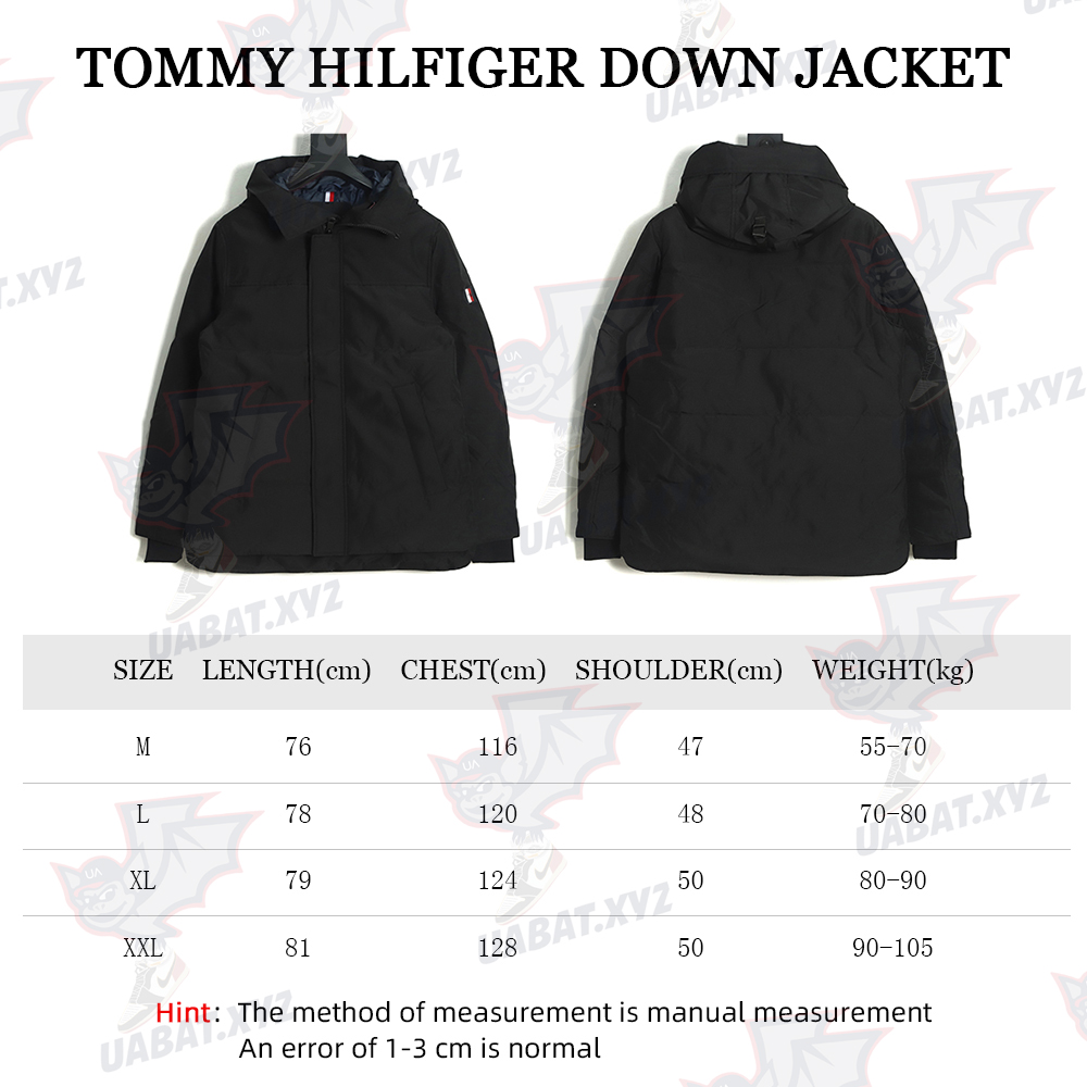 Tommy Hilfiger Rubberized Logo Drawstring Down Jacket TSK1