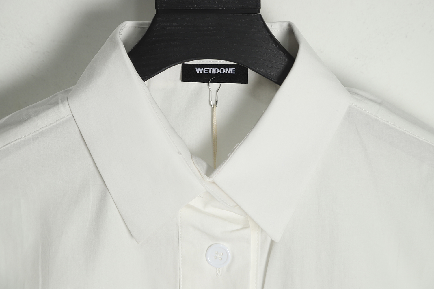 WE11 DONE 22FW square logo large pocket shirt