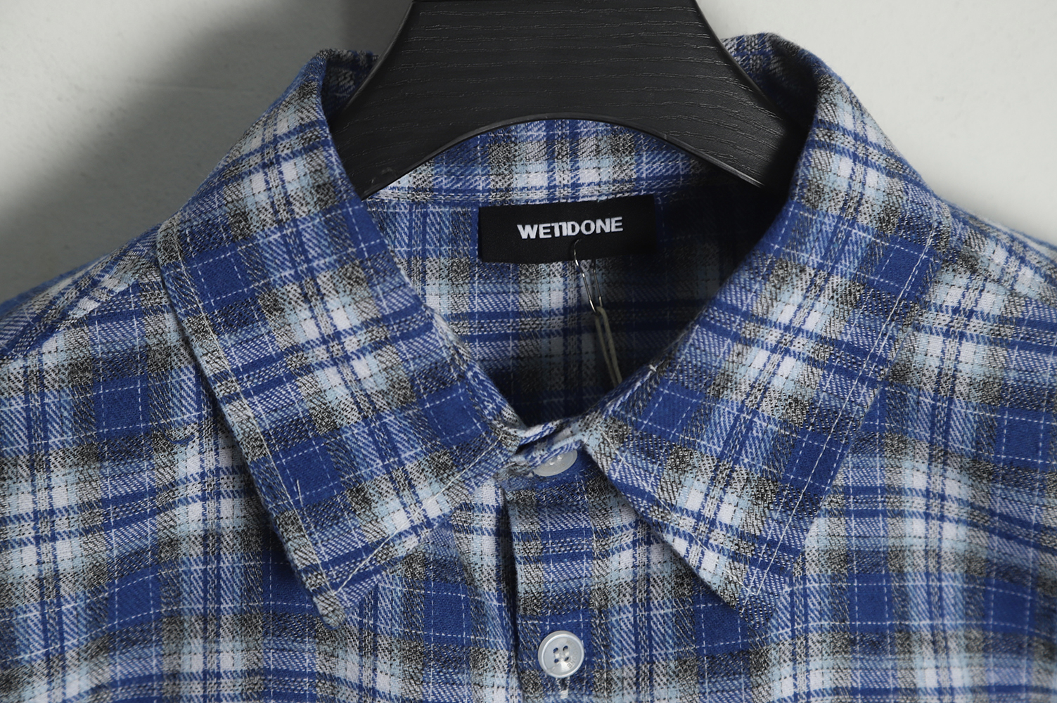 WE11 DONE 22FW Barrage Hell Check Shirt
