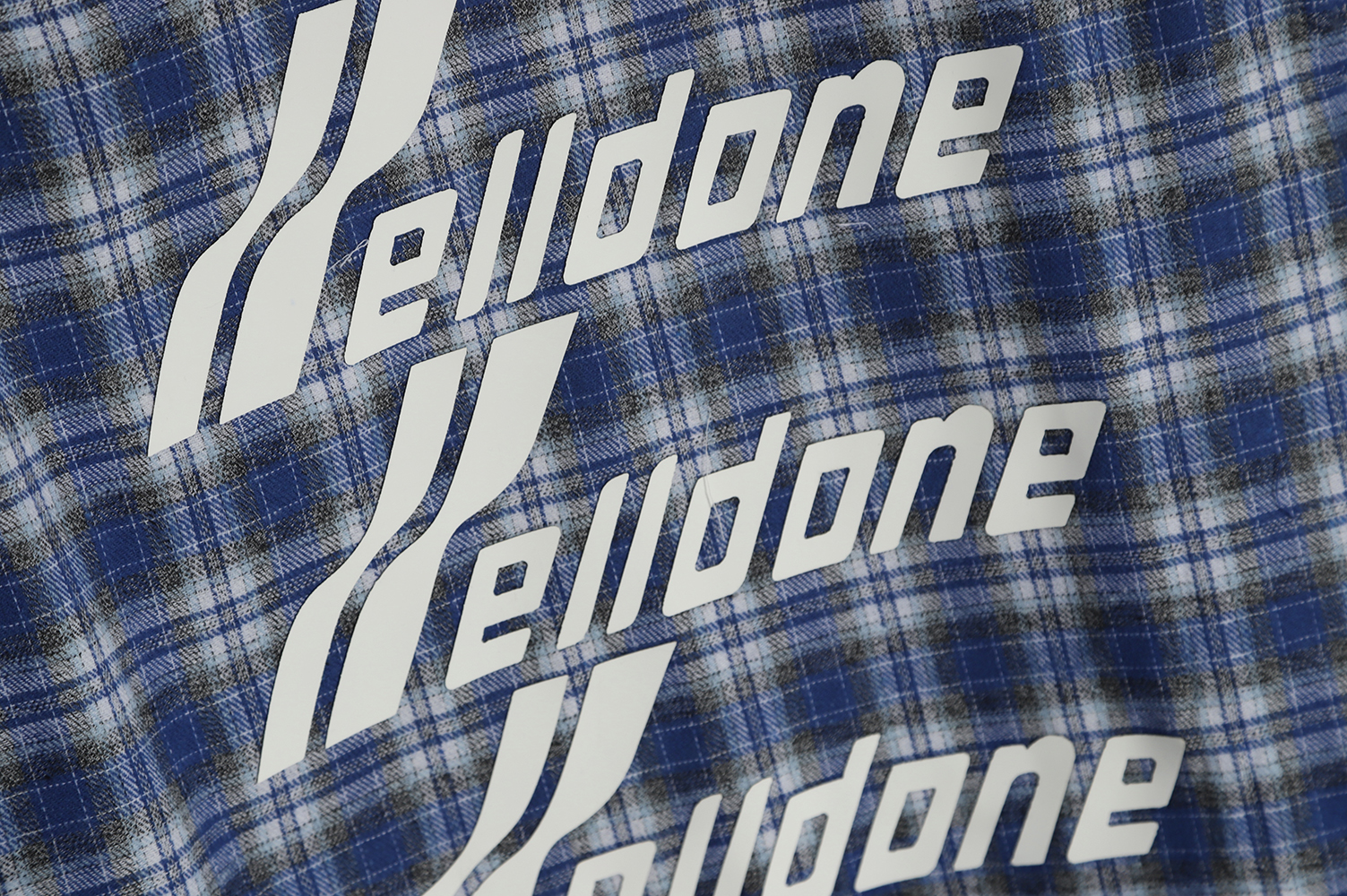 WE11 DONE 22FW Barrage Hell Check Shirt
