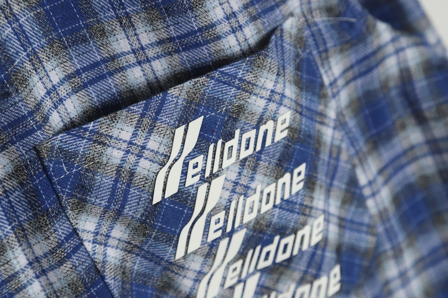 WE11 DONE 22FW Barrage Hell Check Shirt
