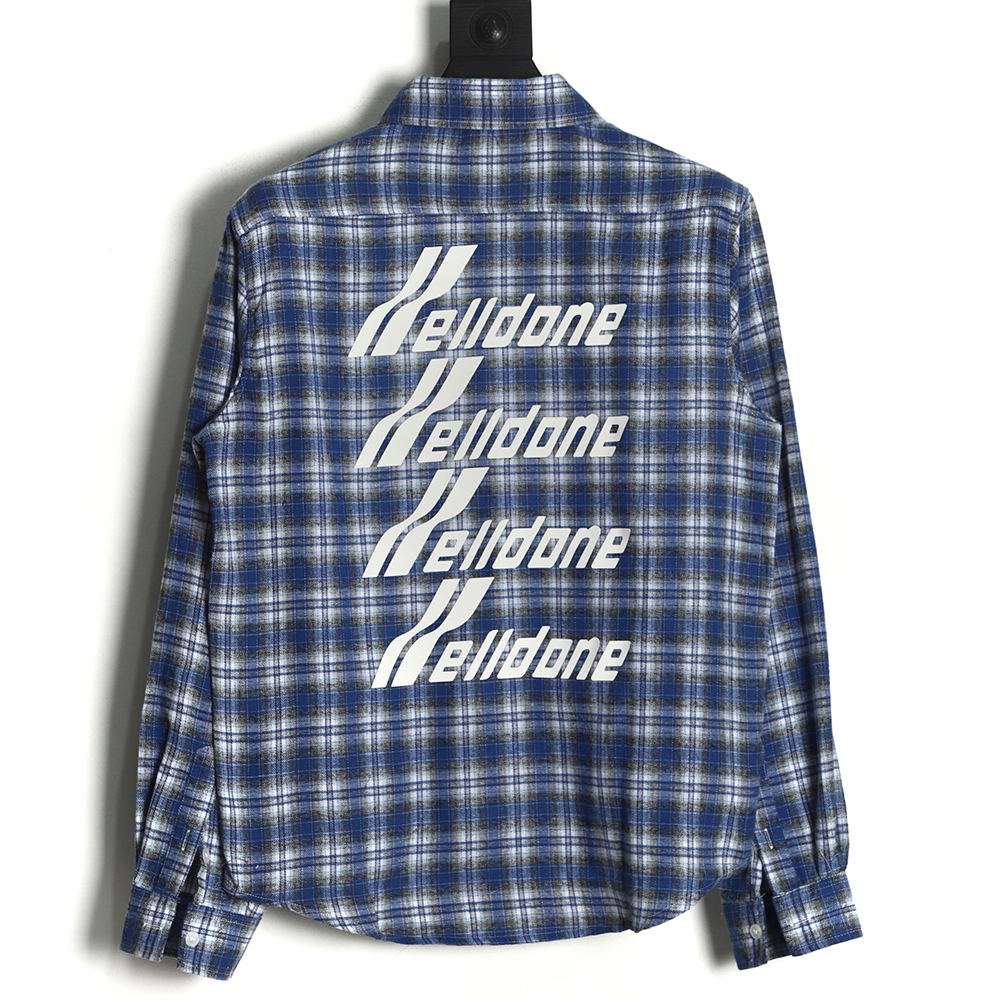 WE11 DONE 22FW Barrage Hell Check Shirt