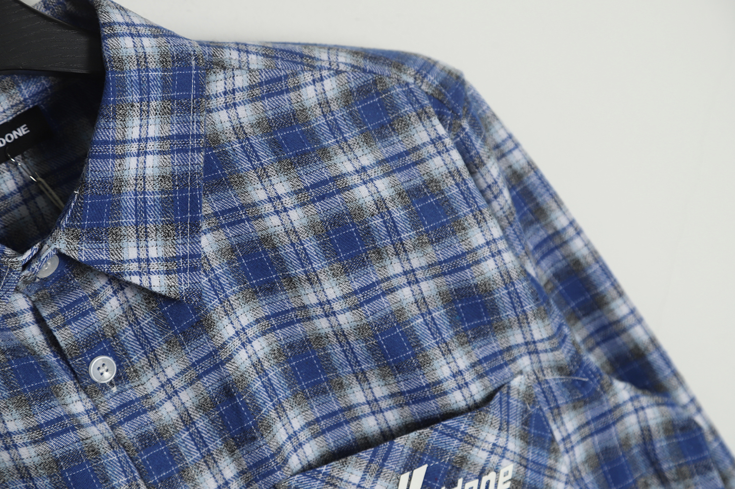WE11 DONE 22FW Barrage Hell Check Shirt