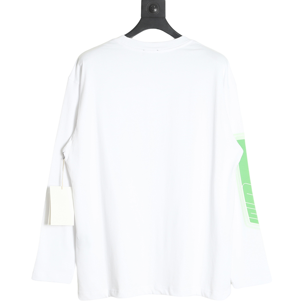 WE11 DONE 22FW vertical letter long-sleeved T-shirt