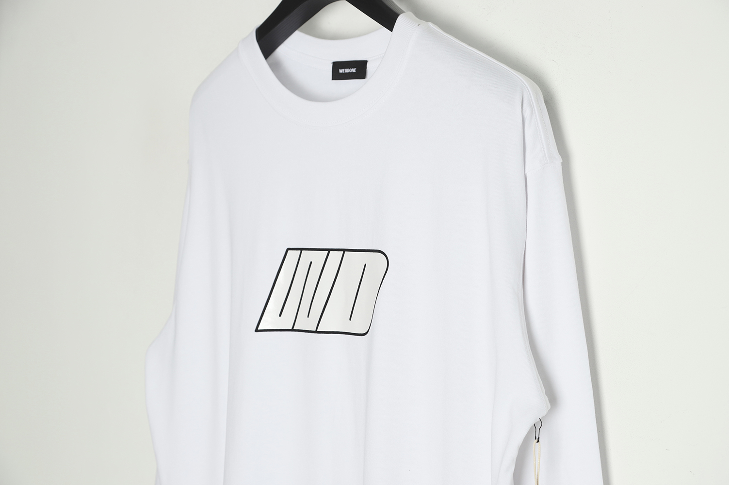 WE11 DONE 22FW Chest WD letter long-sleeved T-shirt