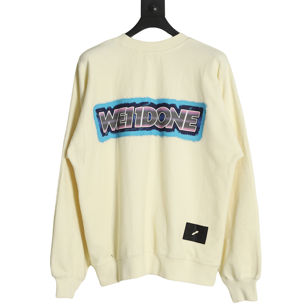 WE11 DONE 22FW Reversed Crew Neck Sweatshirt