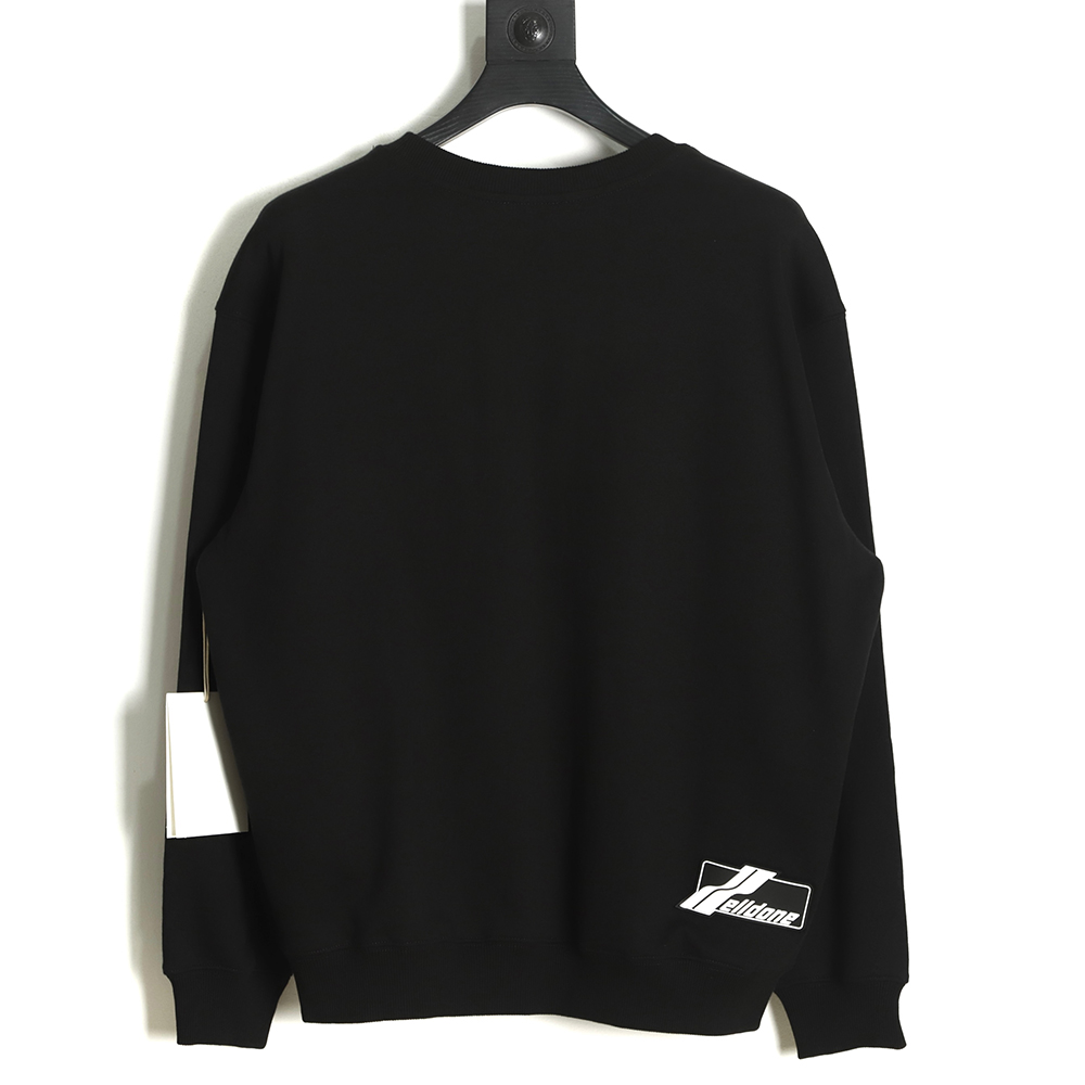 WE11 DONE 22FW Neon Barrage Crew Neck Sweatshirt TSK2