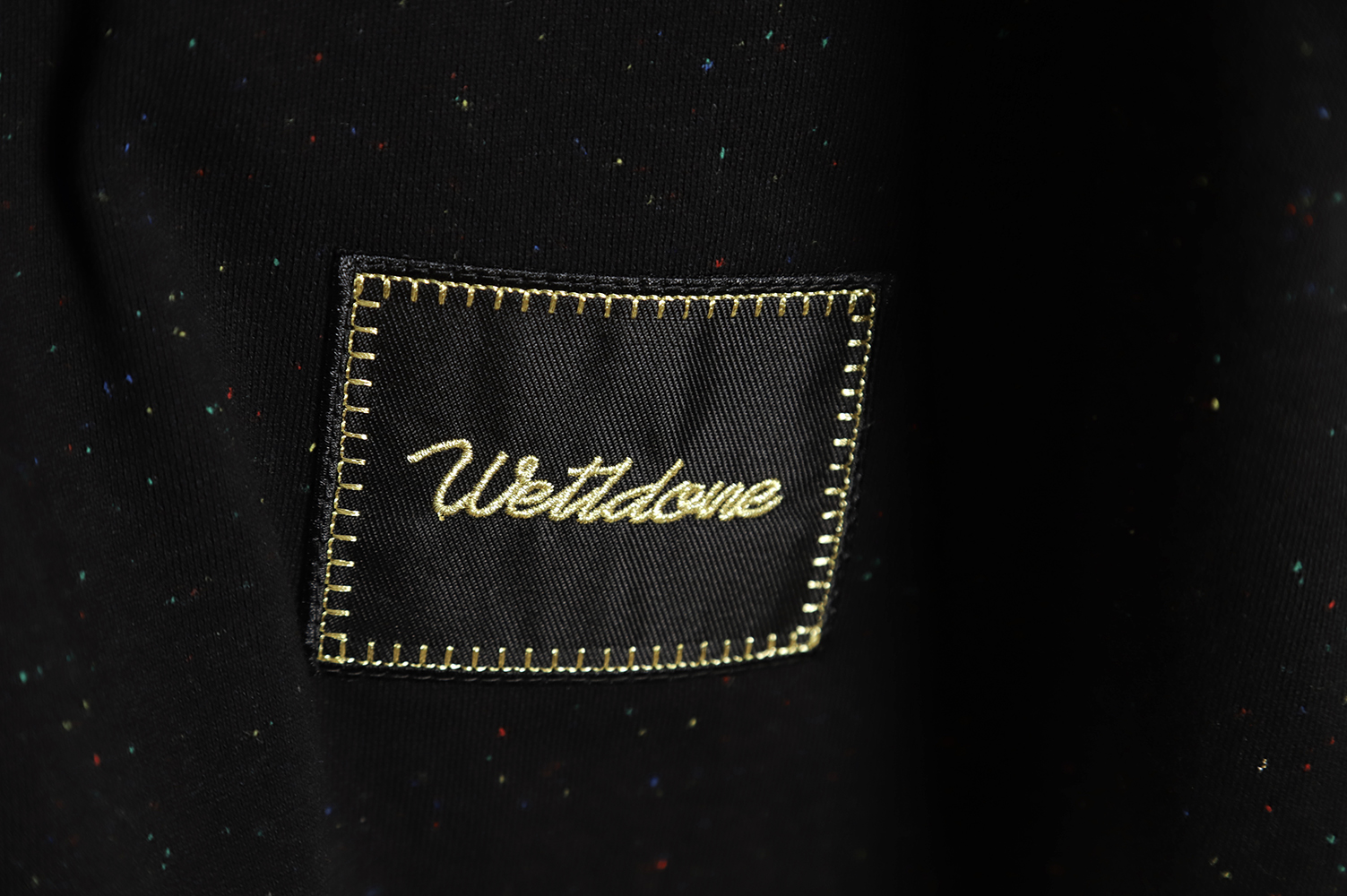 WE11 DONE 21FW colored yarn graffiti round neck sweater TSK1