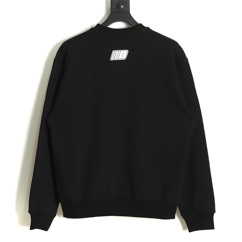 WE11 DONE 22FW four-color barrage round neck sweater