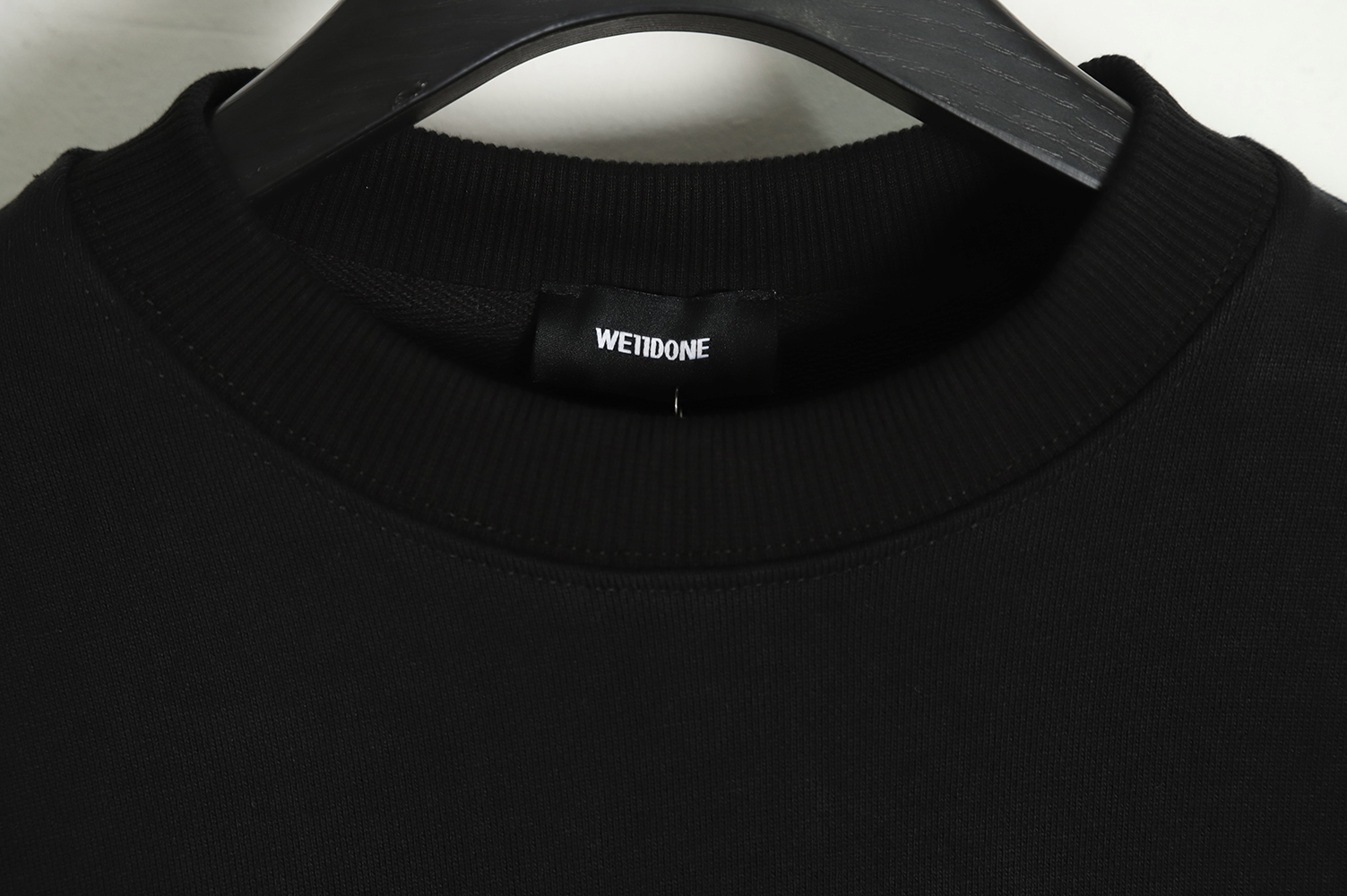 WE11 DONE 22FW four-color barrage round neck sweater