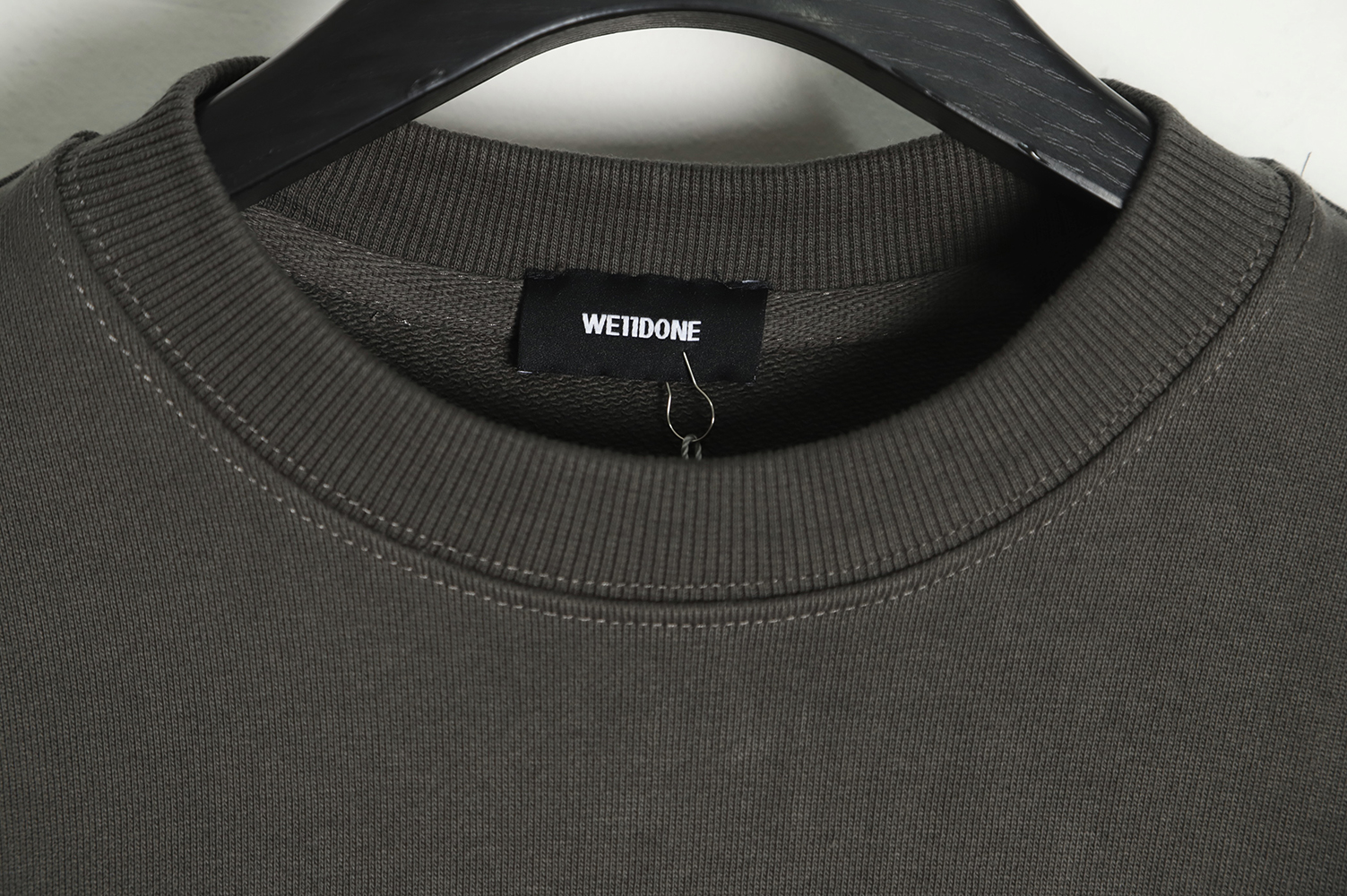 WE11 DONE 22FW small square letter round neck sweater TSK2