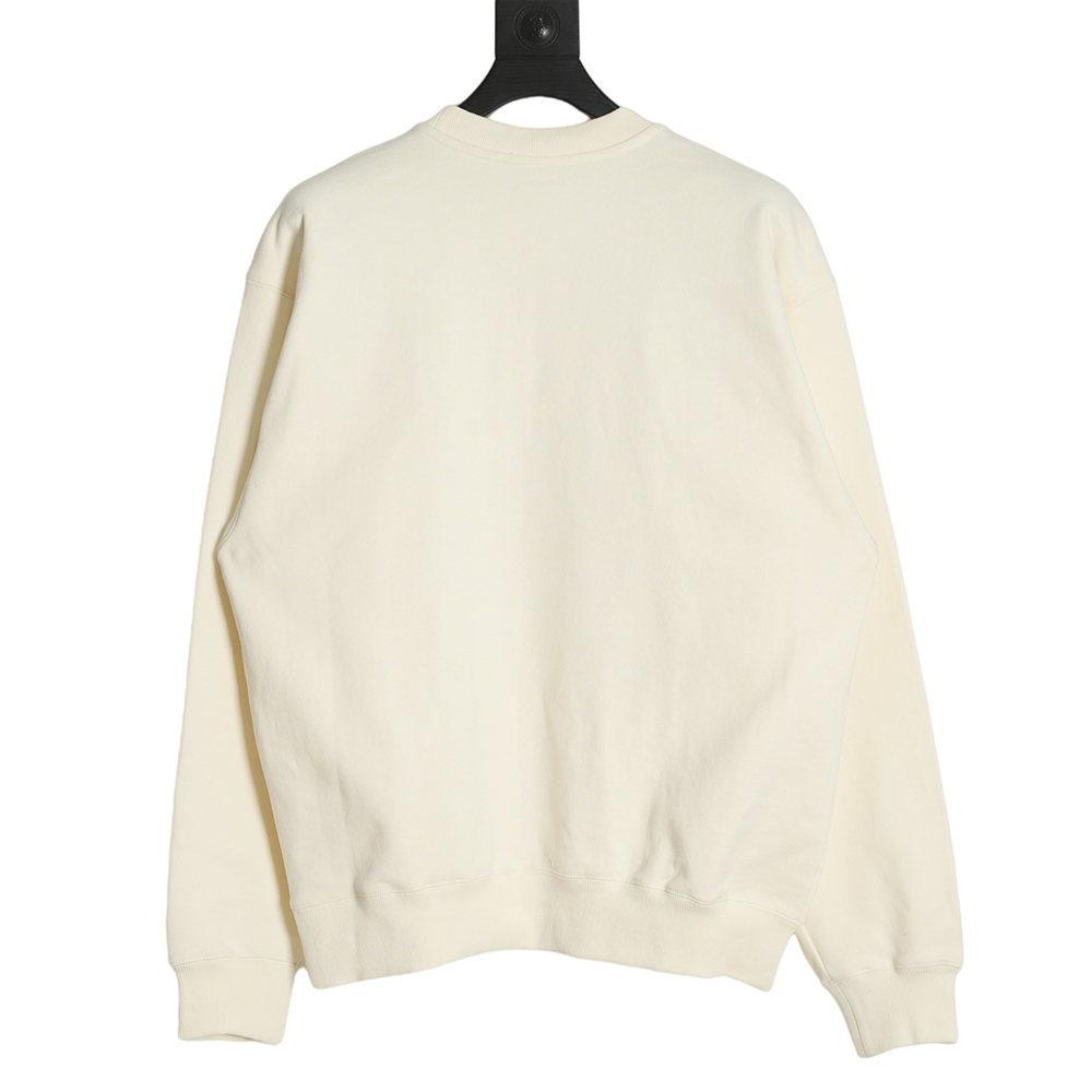 WE11 DONE 22FW Liquid Silver Alphabet Crewneck Sweatshirt