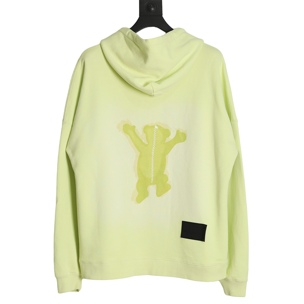WE11 DONE 22FW Rendering Bear Hoodie