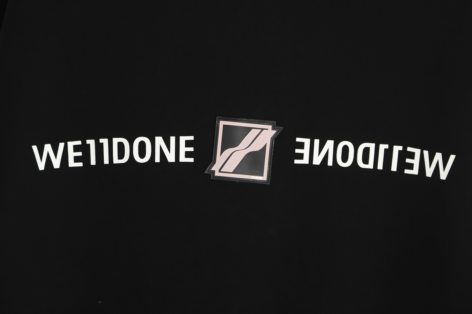 WE11 DONE 22FW Small Block Letter Hoodie TSK2