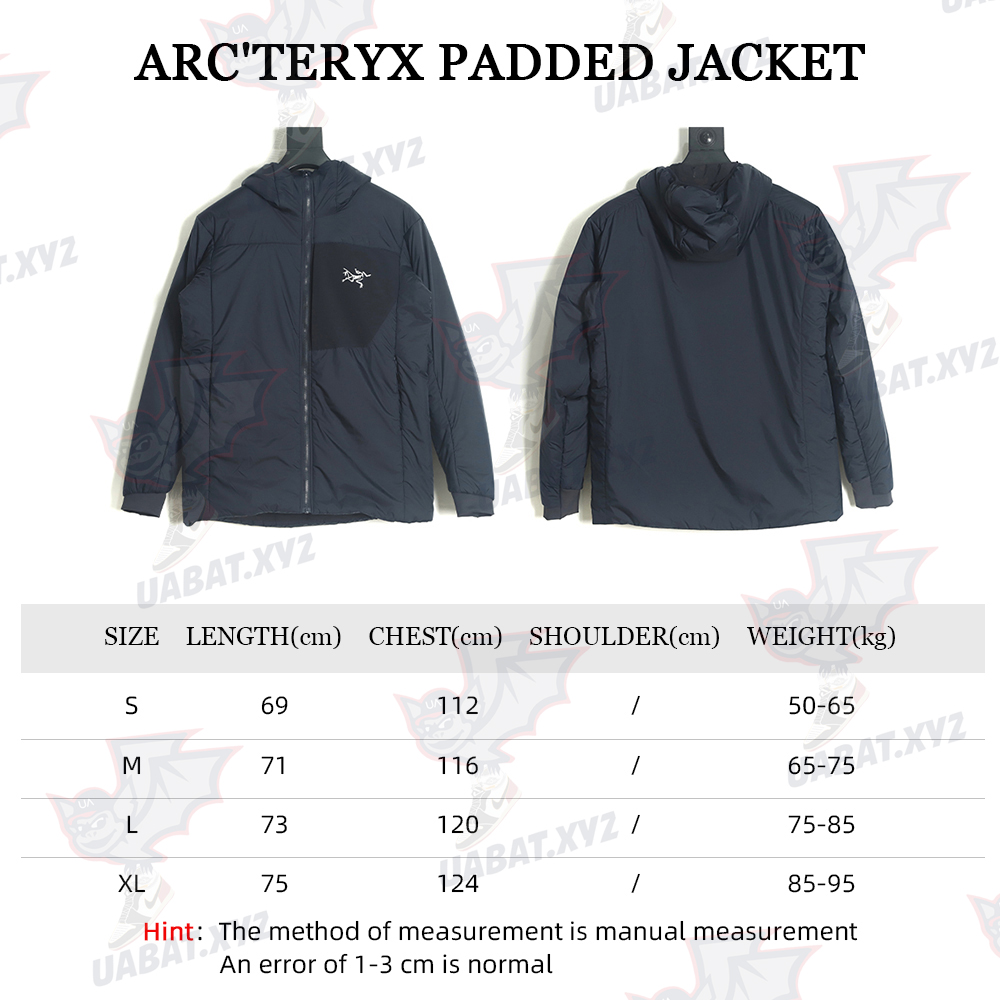 Arc'teryx ATOMARE 22FW paneled hooded padded jacket