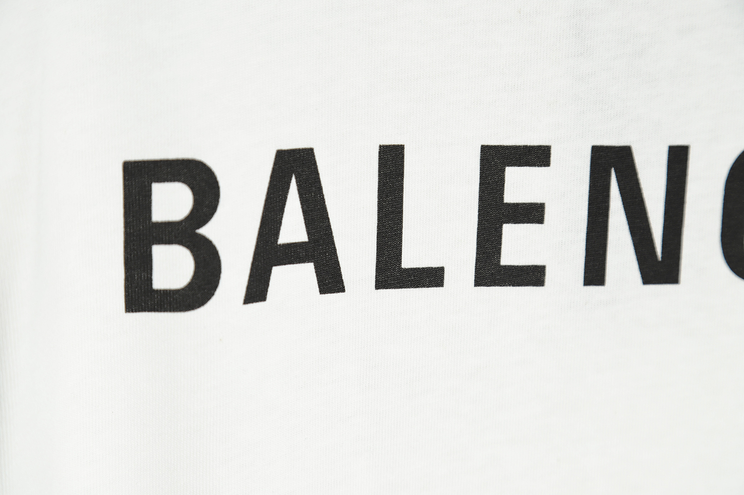 Balenciaga 21ss Front and Back Letter Logo Print Round Neck Short Sleeves