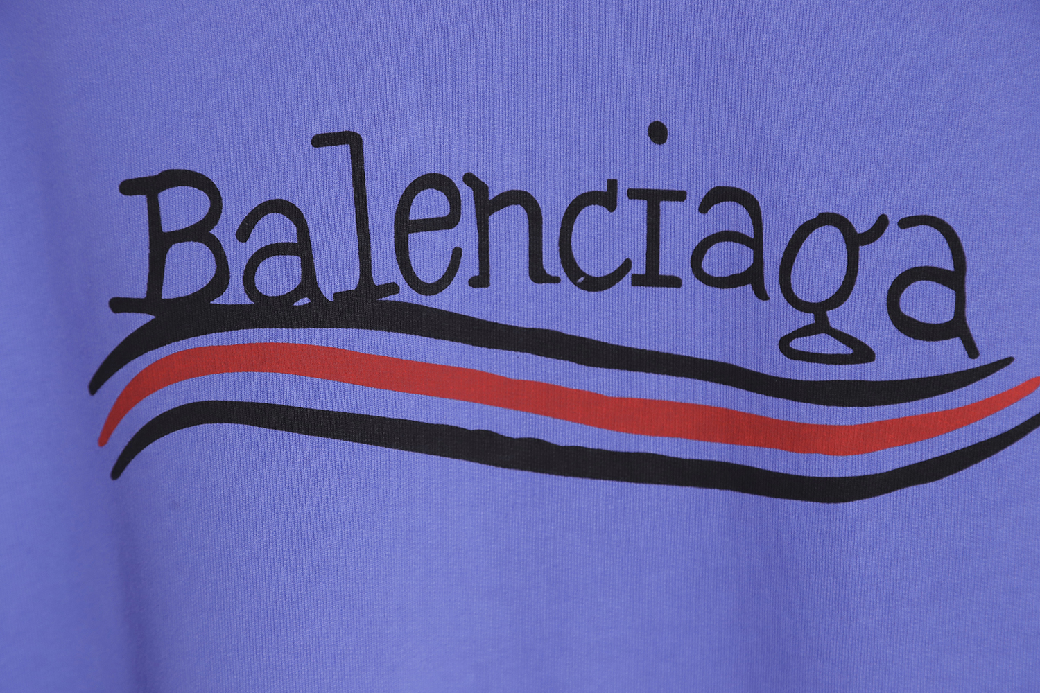 Balenciaga hand-painted round neck cola sweater
