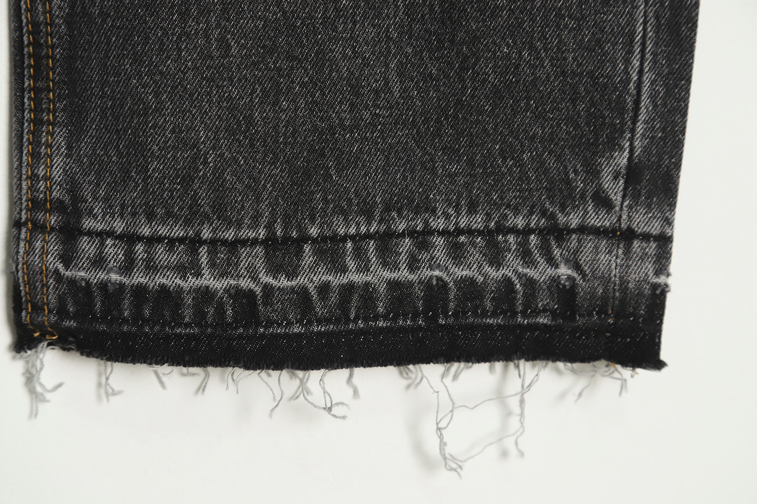 Chrome Hearts Silver Leather Label Cross Denim Trousers