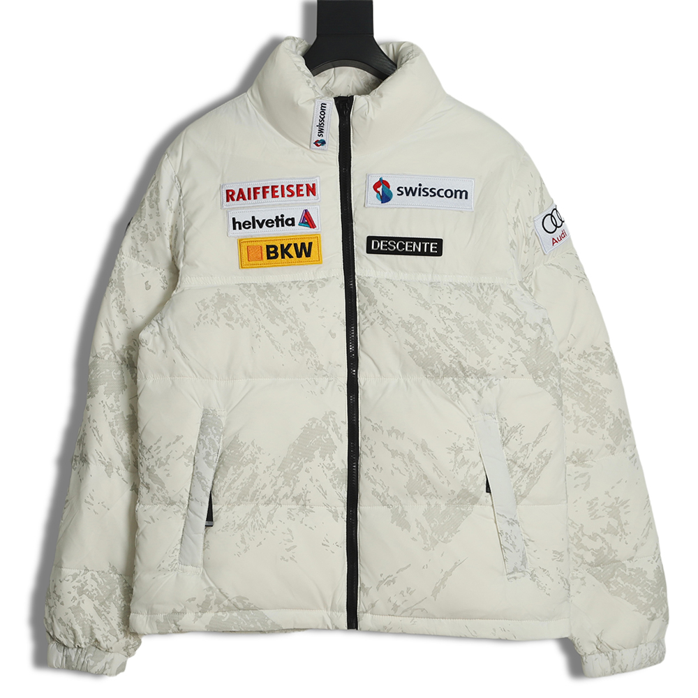 DESCENTE 22Fw Audi Multilabel Down Jacket Ivory