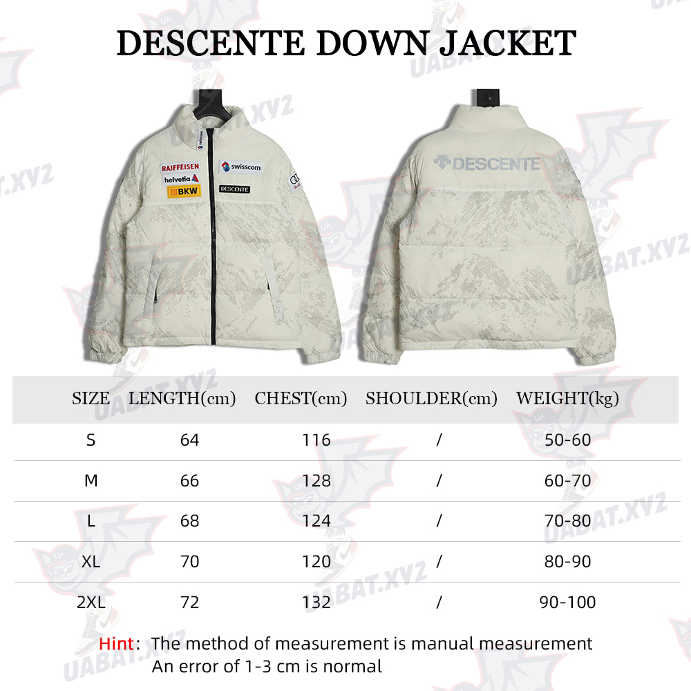DESCENTE 22Fw Audi Multilabel Down Jacket Ivory