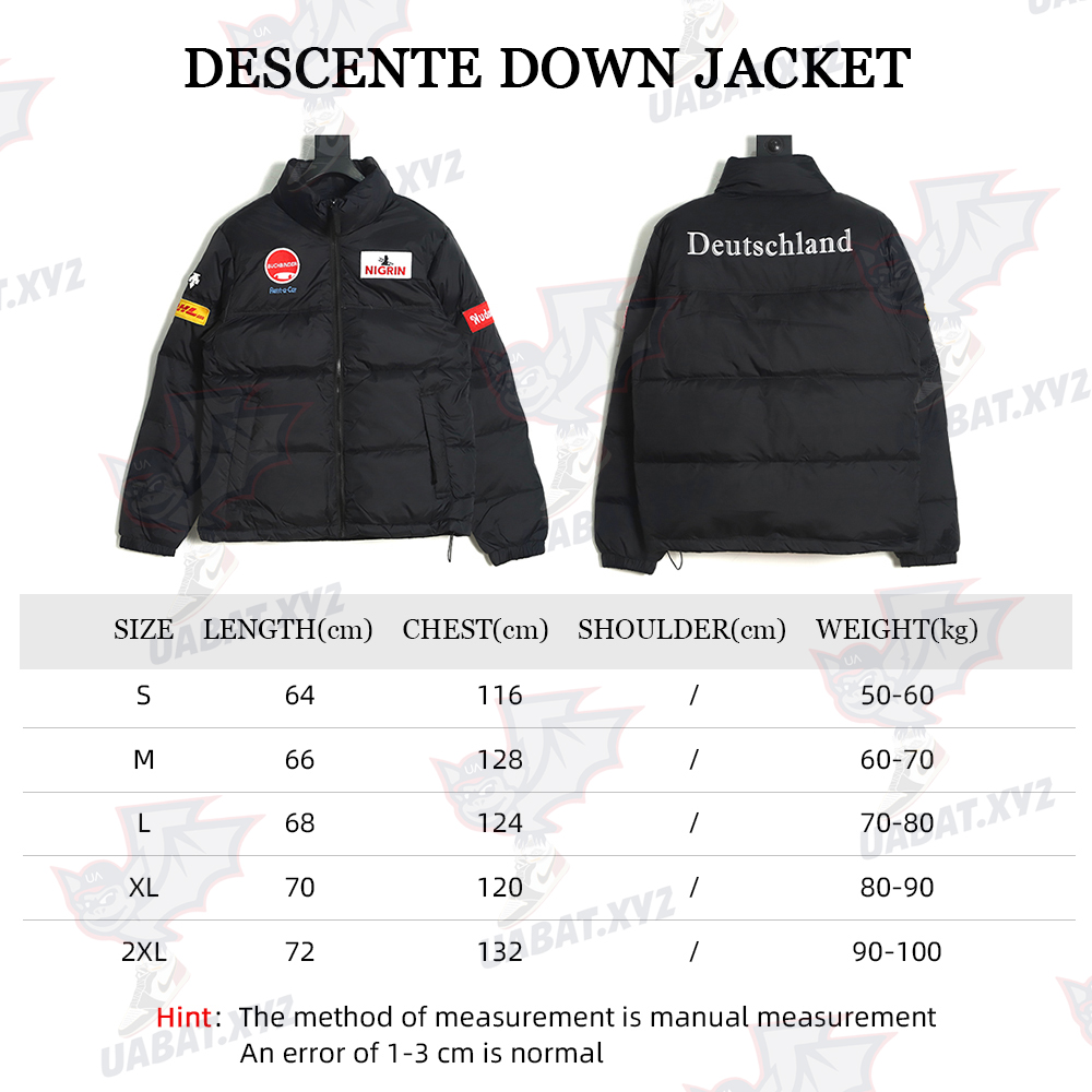 DESCENTE 22Fw Multilabel Down Jacket Black