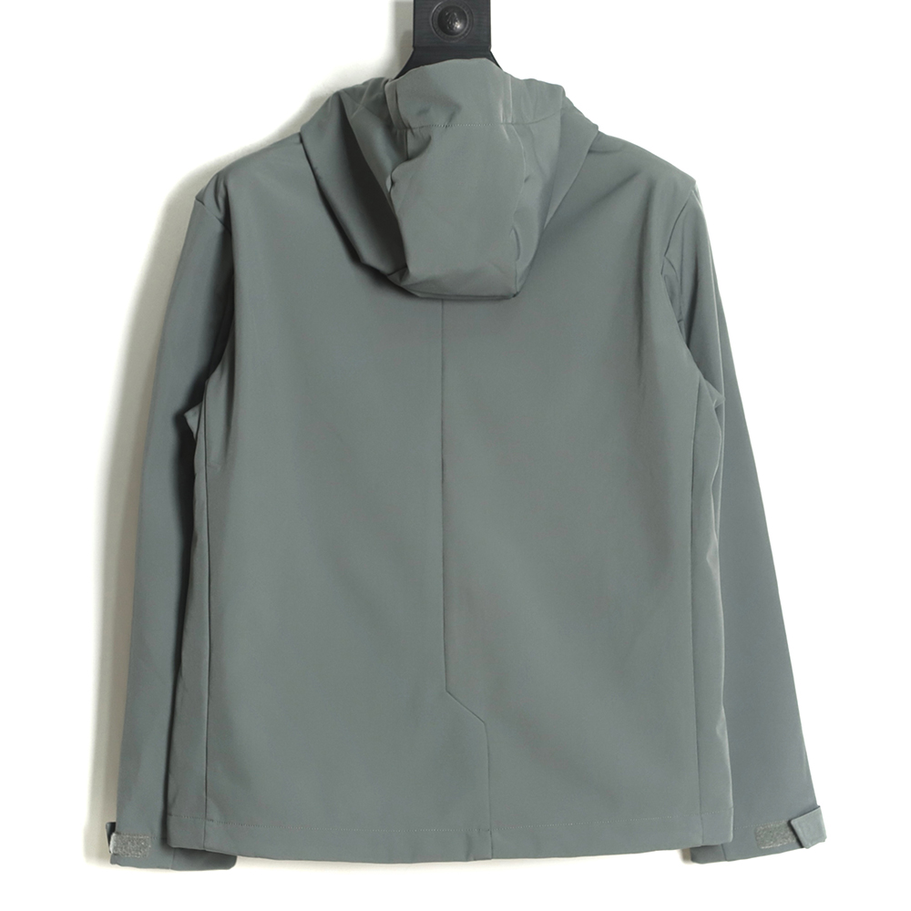 DESCENTE Jacket Winter Laminated Hooded Fleece Jacket Grey