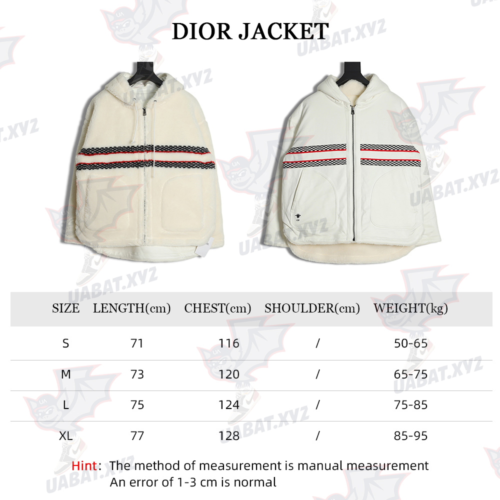 Dior 22Fw reversible hooded logo sherpa jacket