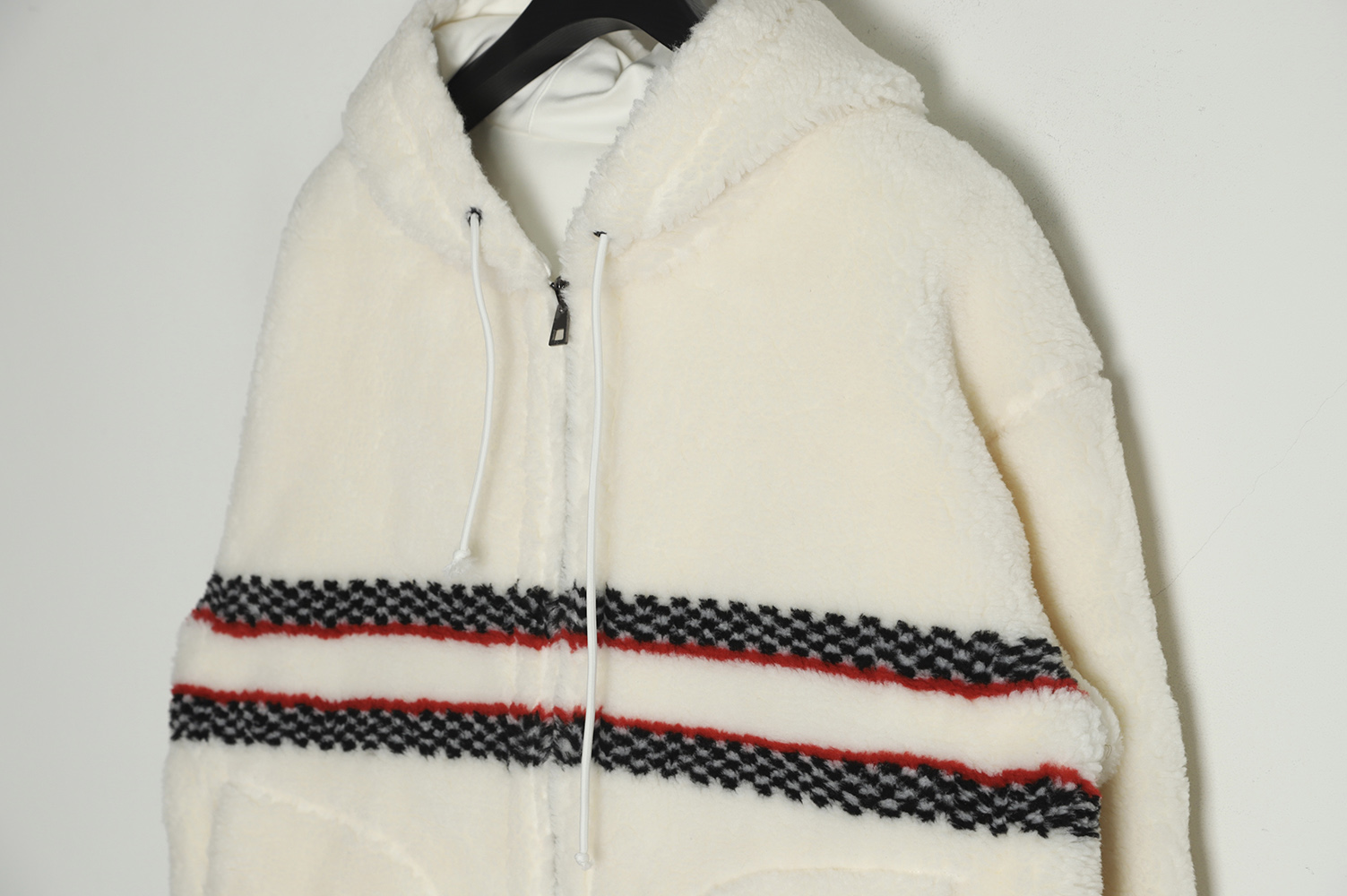 Dior 22Fw reversible hooded logo sherpa jacket