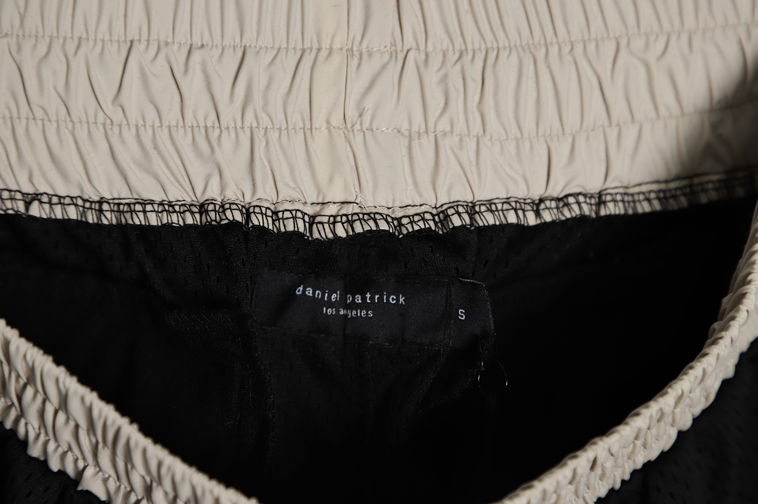 Daniel Patrick 19ss Logo Web Shorts (Mesh) Ivory