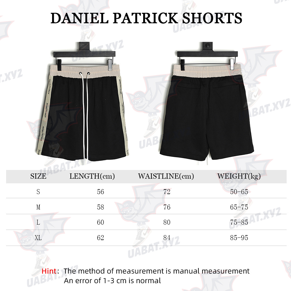 Daniel Patrick 19ss Logo Web Shorts (Mesh) Ivory