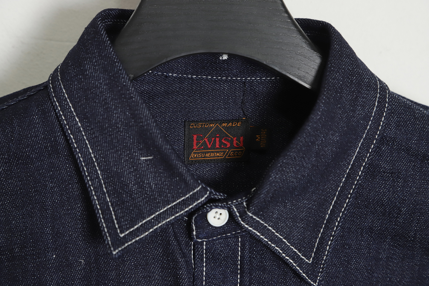 Evisu 23ss landscape painting discharge dyed long-sleeved shirt
