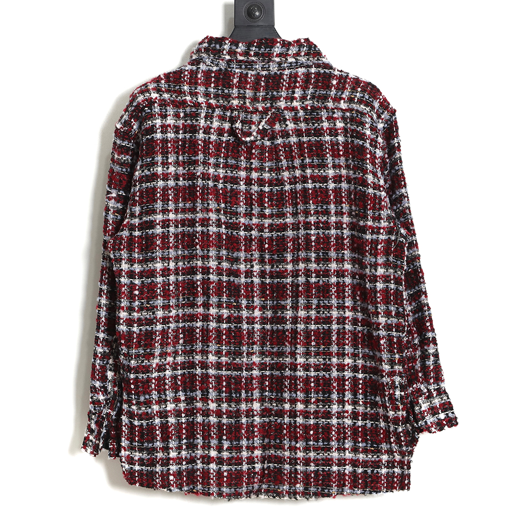 Faith Connexion Burgundy Woven Cardigan Jacket