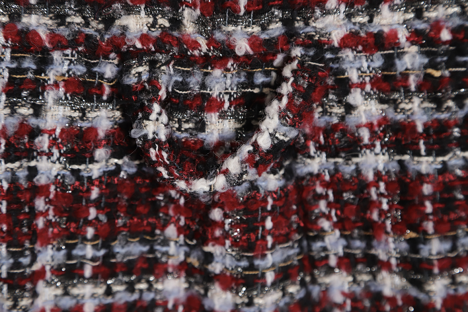 Faith Connexion Burgundy Woven Cardigan Jacket