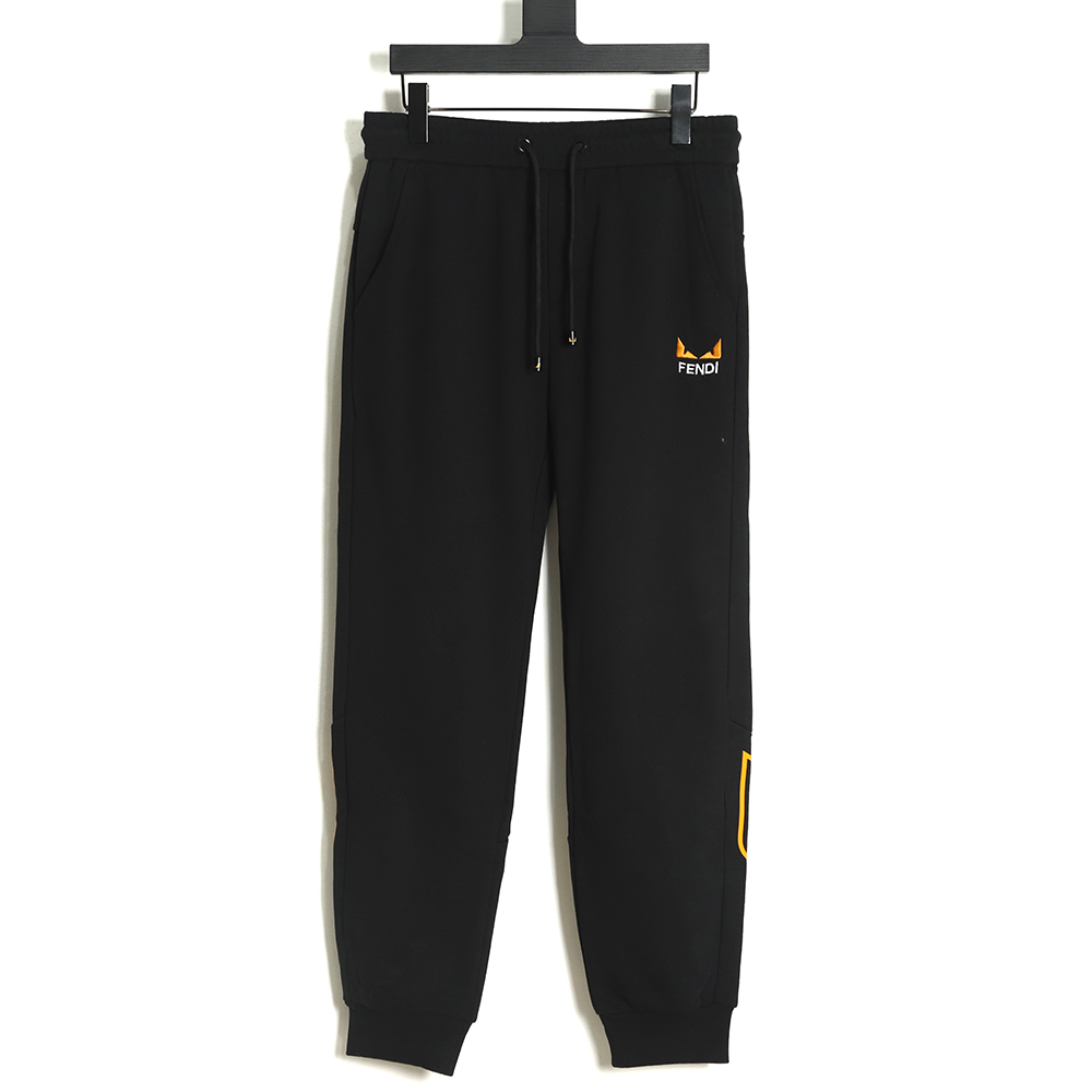FENDI 2022AW autumn and winter new little devil eye embroidery trousers