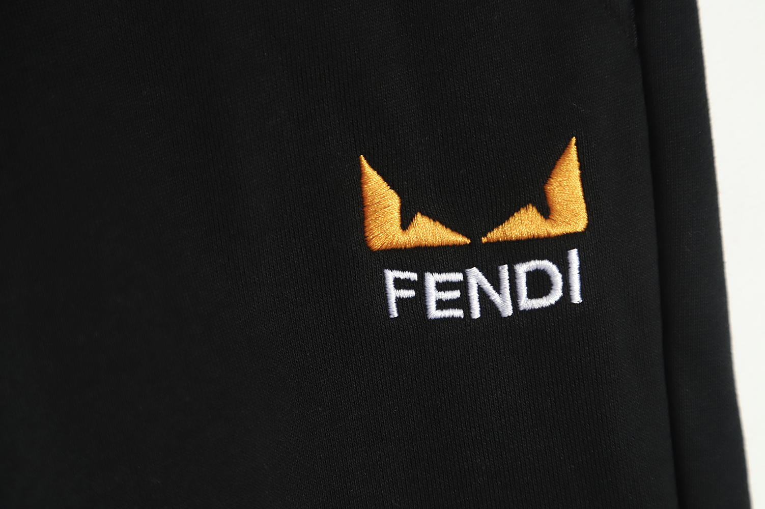FENDI 2022AW autumn and winter new little devil eye embroidery trousers