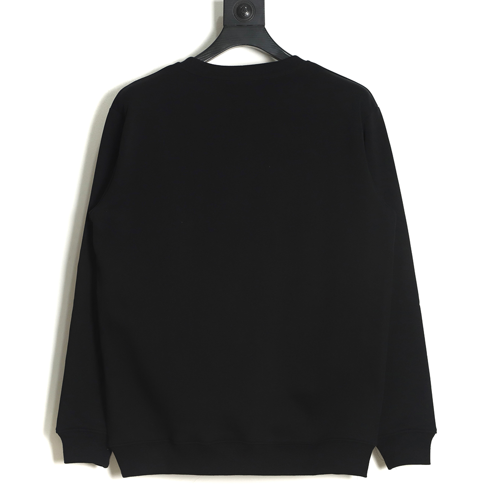 Fendi 22fw flocking bear embroidery logo round neck sweater TSK1